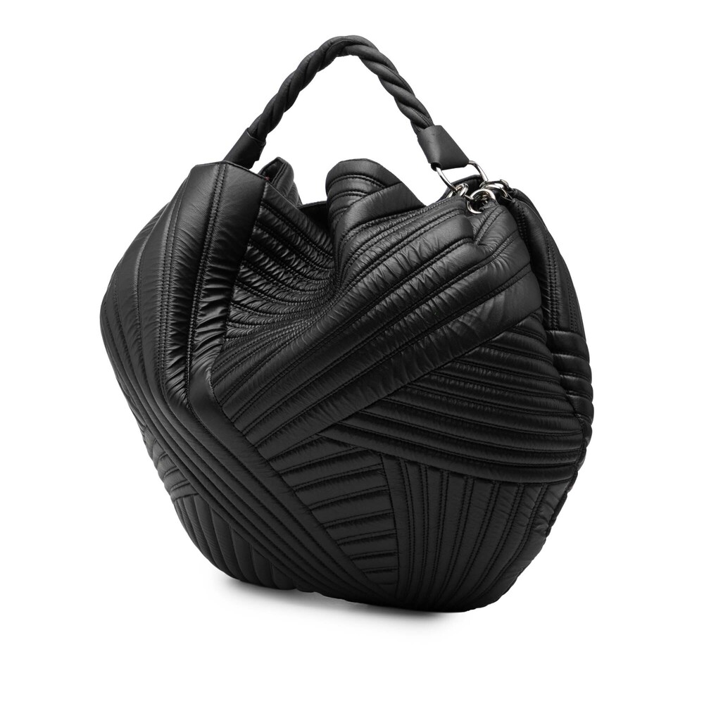 Pre-Loved Valentino Leather Braided Stitch Hobo - Picture 2 of 8